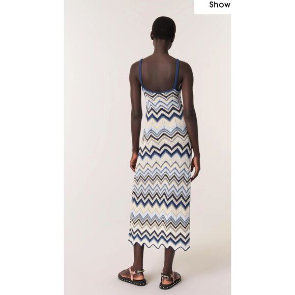 Maje Crochet Knit Maxi Dress - Picture 3 of 10